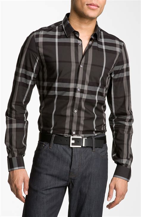 burberry men's plaid shirt|Women’s Designer Clothing .